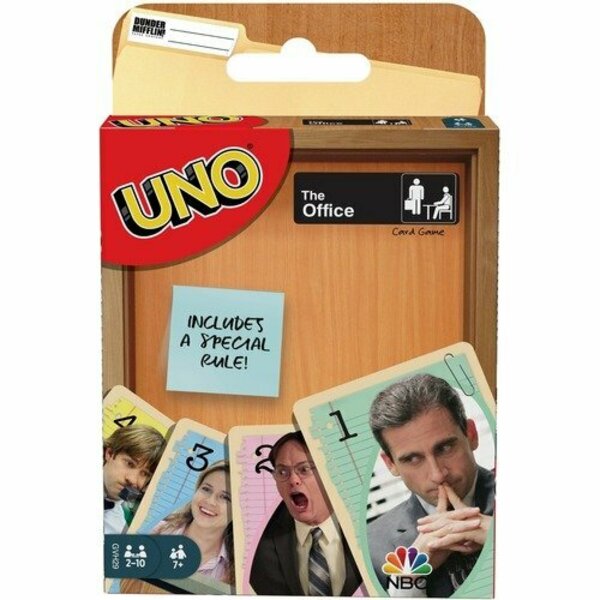 Mattel Game, Uno The Office, 2 to 10 Players, Multi MTTGVH29
